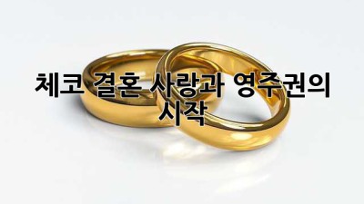 체코 결혼, 사랑과 영주권의 시작