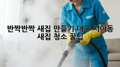 ✨ 반짝반짝 새집 만들기! #대구 #서야동 새집 청소 꿀팁 🏡